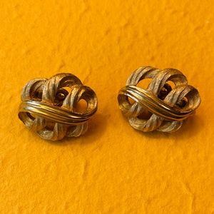 Trifari Crown Clip Earrings